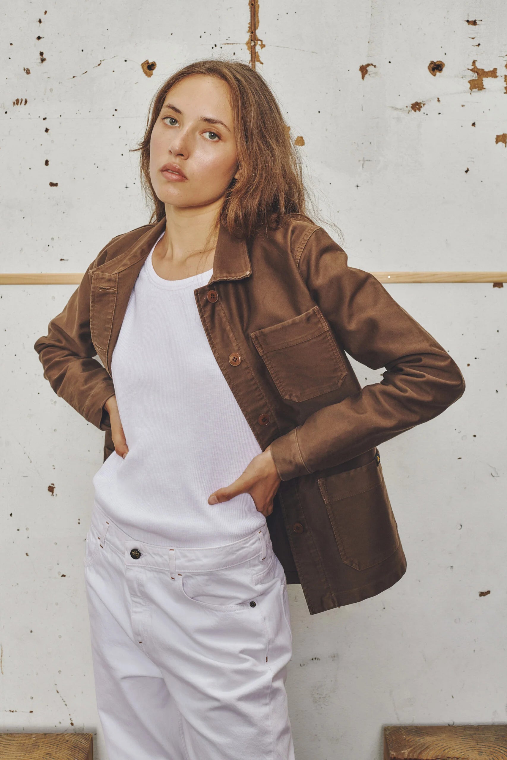 La Véritable Veste de Travail en moleskine - Femme