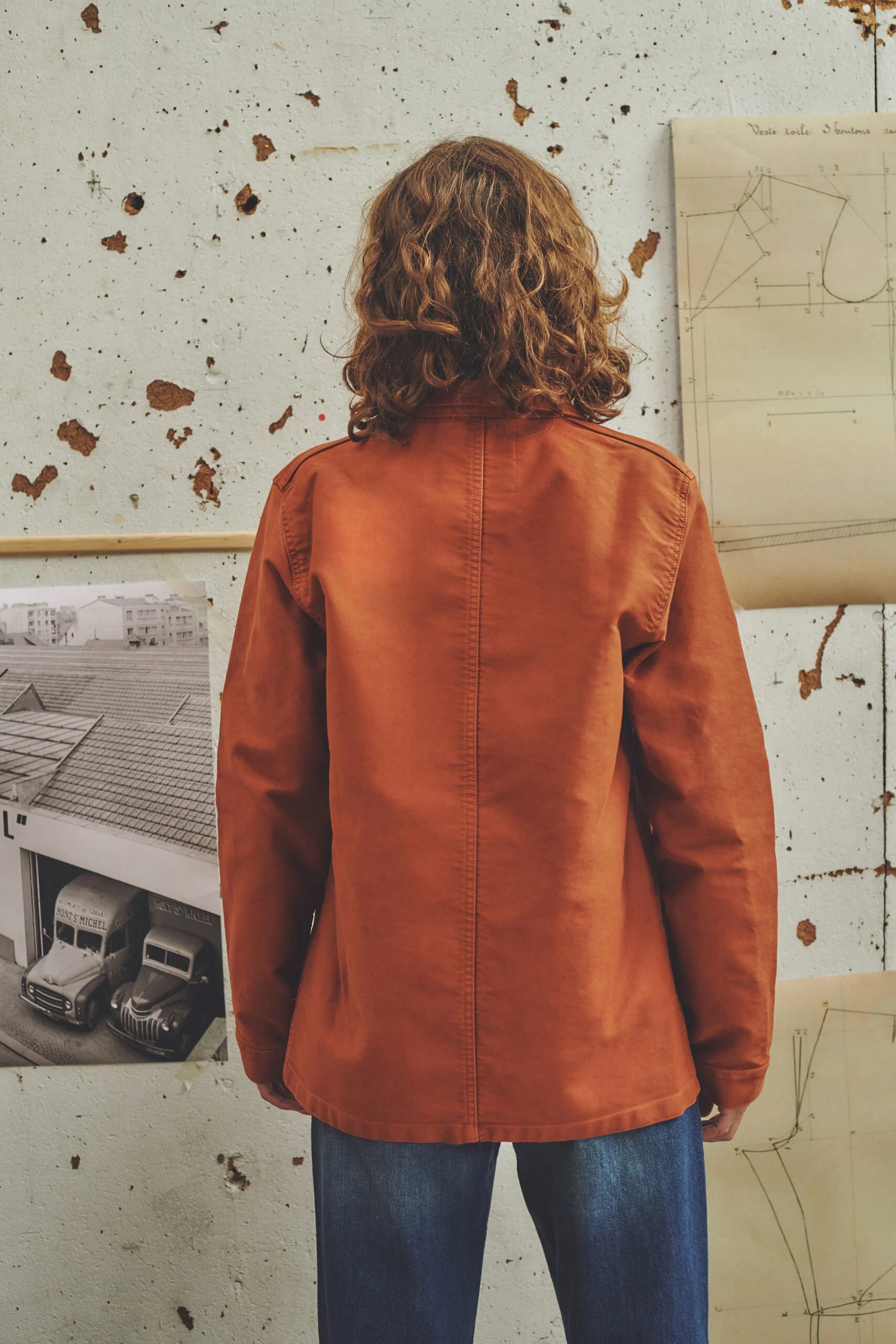 La Véritable Veste de Travail en moleskine - Femme
