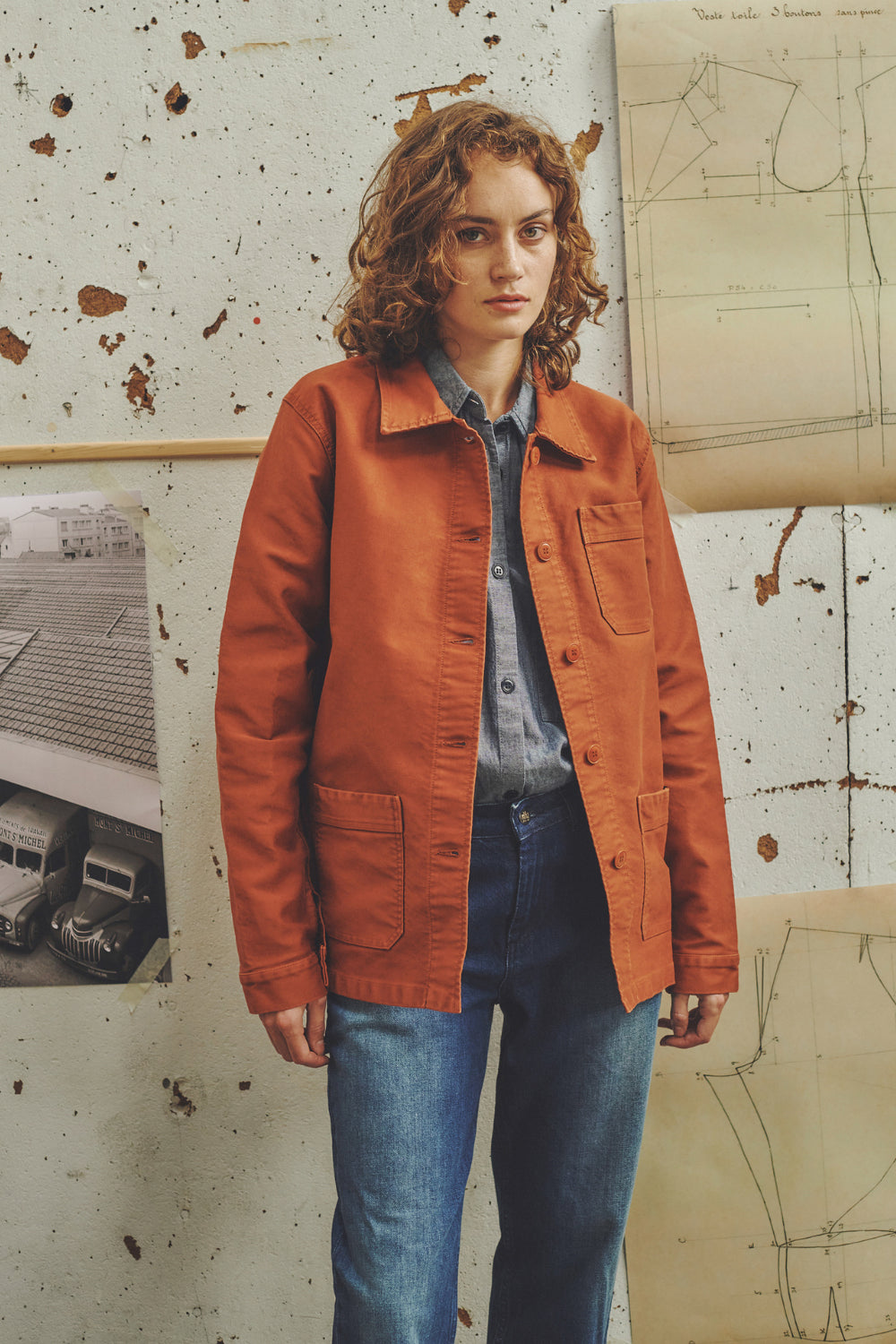 La Véritable Veste de Travail en moleskine - Femme
