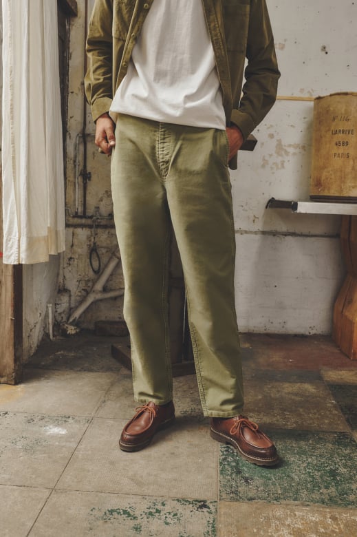 Paulin - Pantalon de travail large vintage lavé - Homme