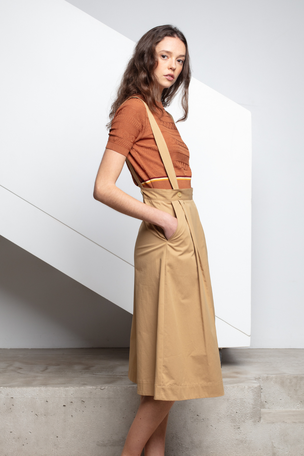 JELIME - 100% COTTON SKIRT WITH STRAPS