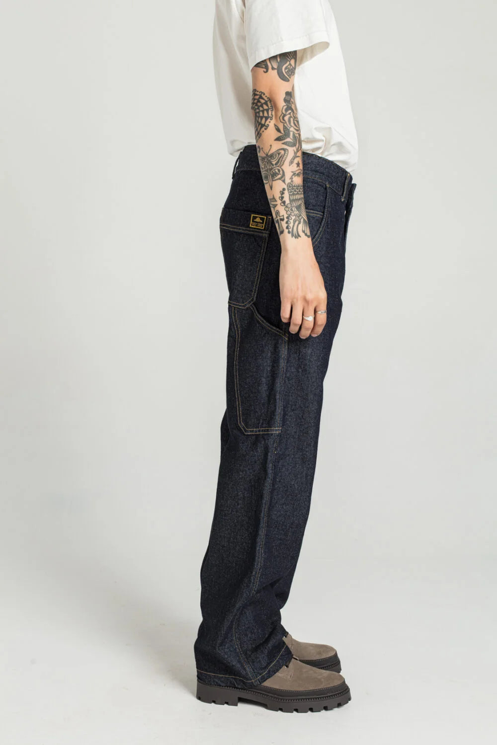 Pageas - Pantalon en denim style carpenter
