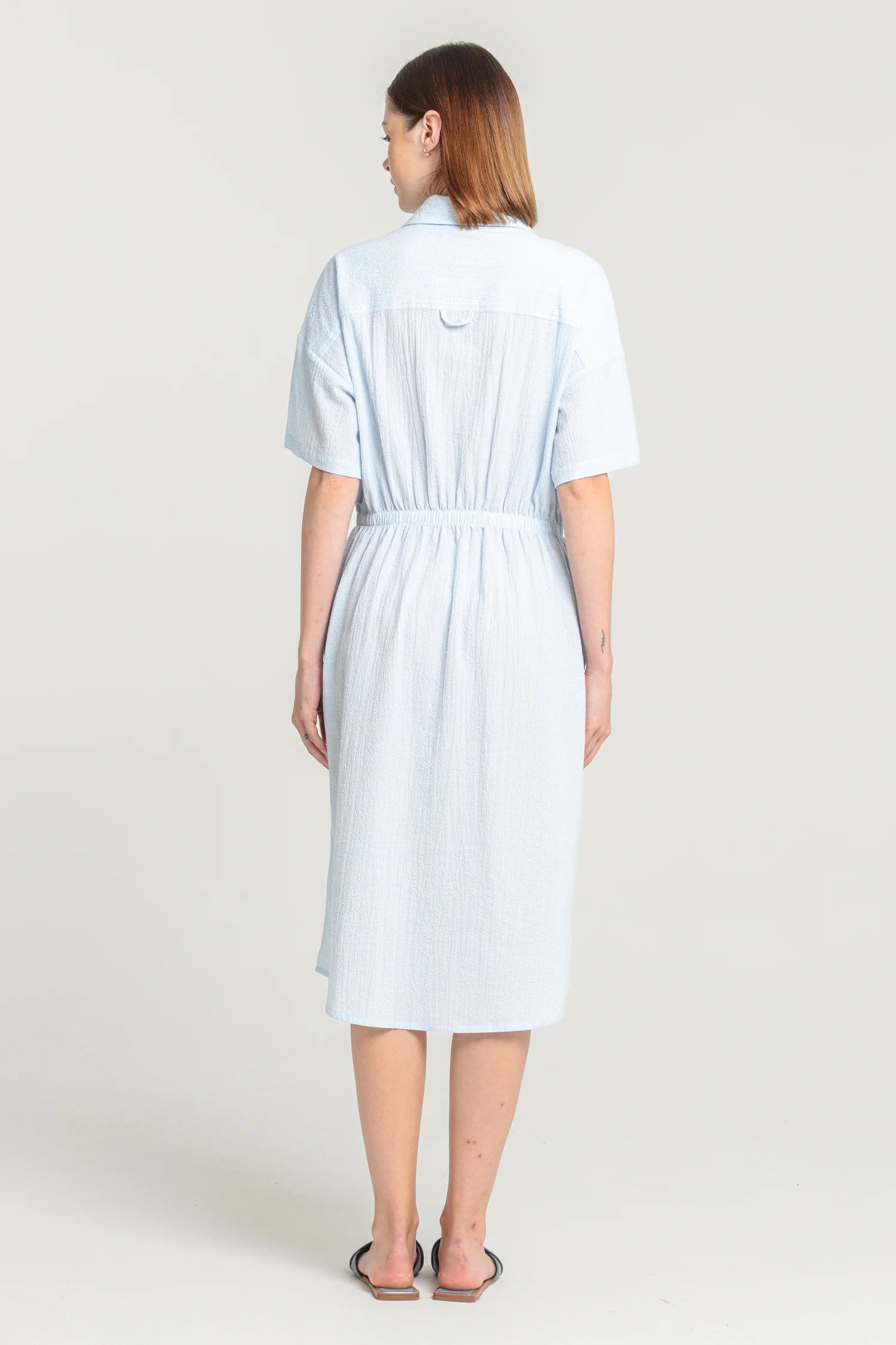 Rily - Robe chemise rayée