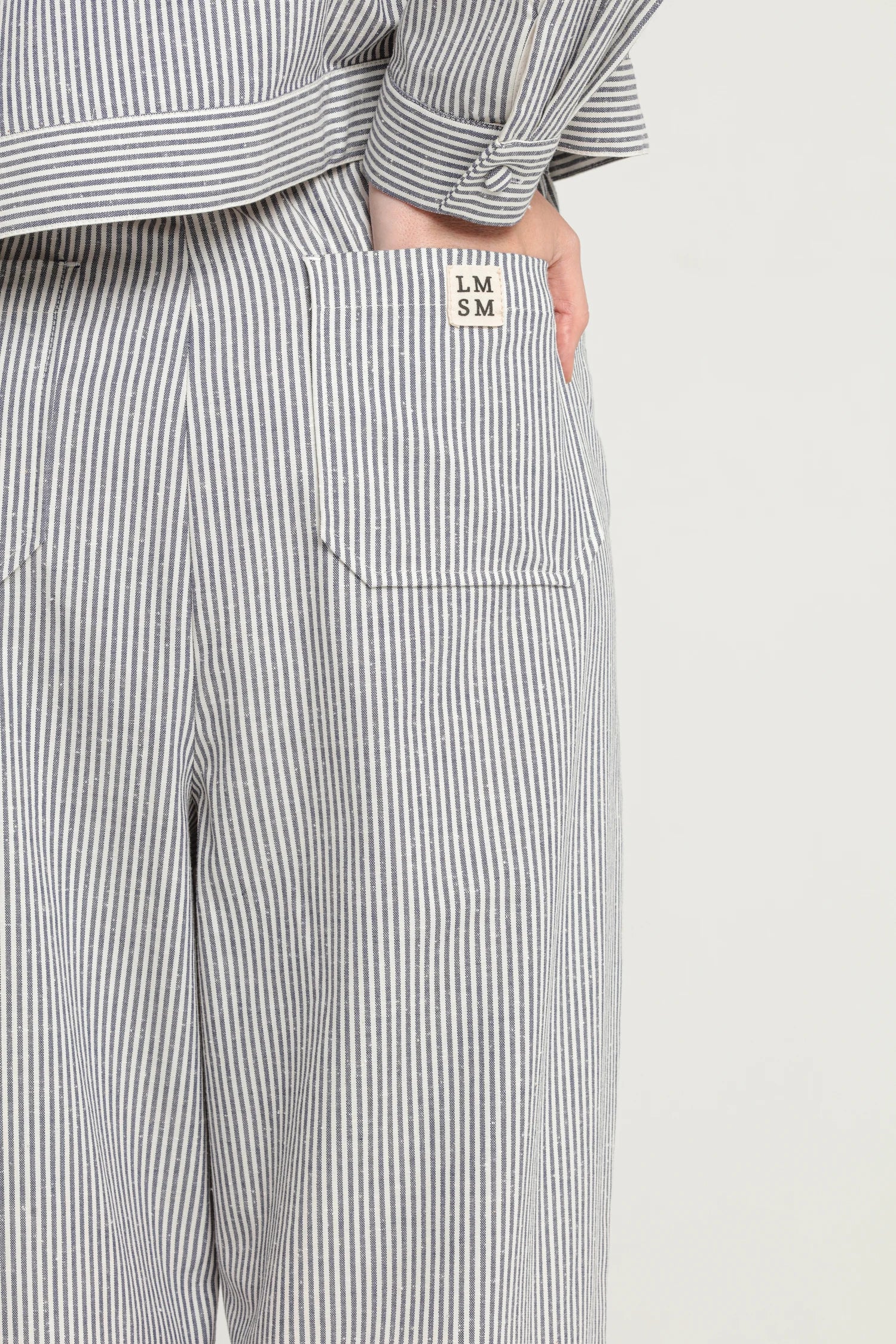 Pommy - Pantalon élastique à rayures