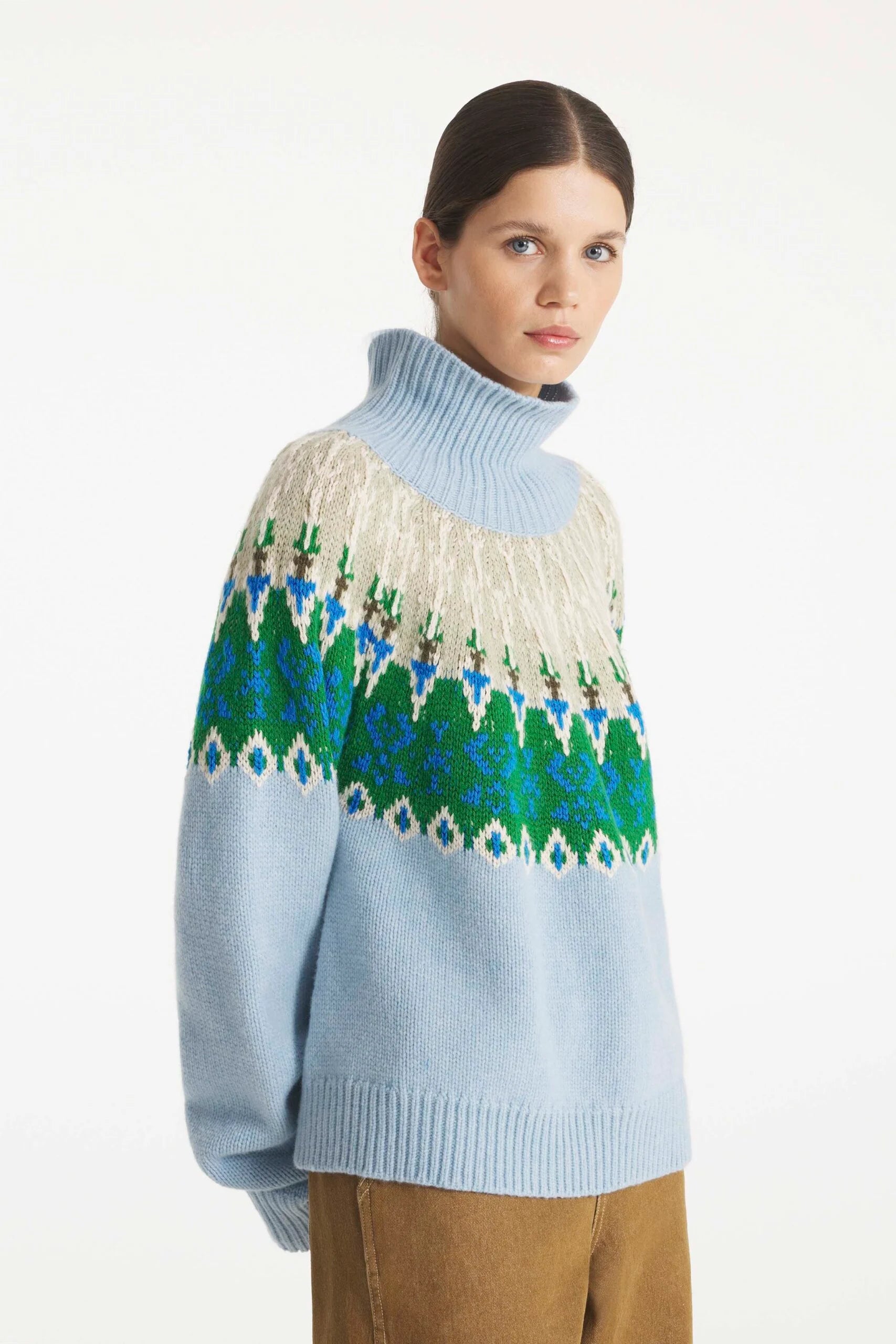 Sileda - PULL JACQUARD OVERSIZE