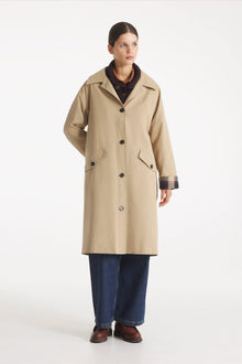Mila - Trench-coat doublé de tartan