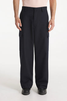 PLESLIN - Pantalon cargo en laine