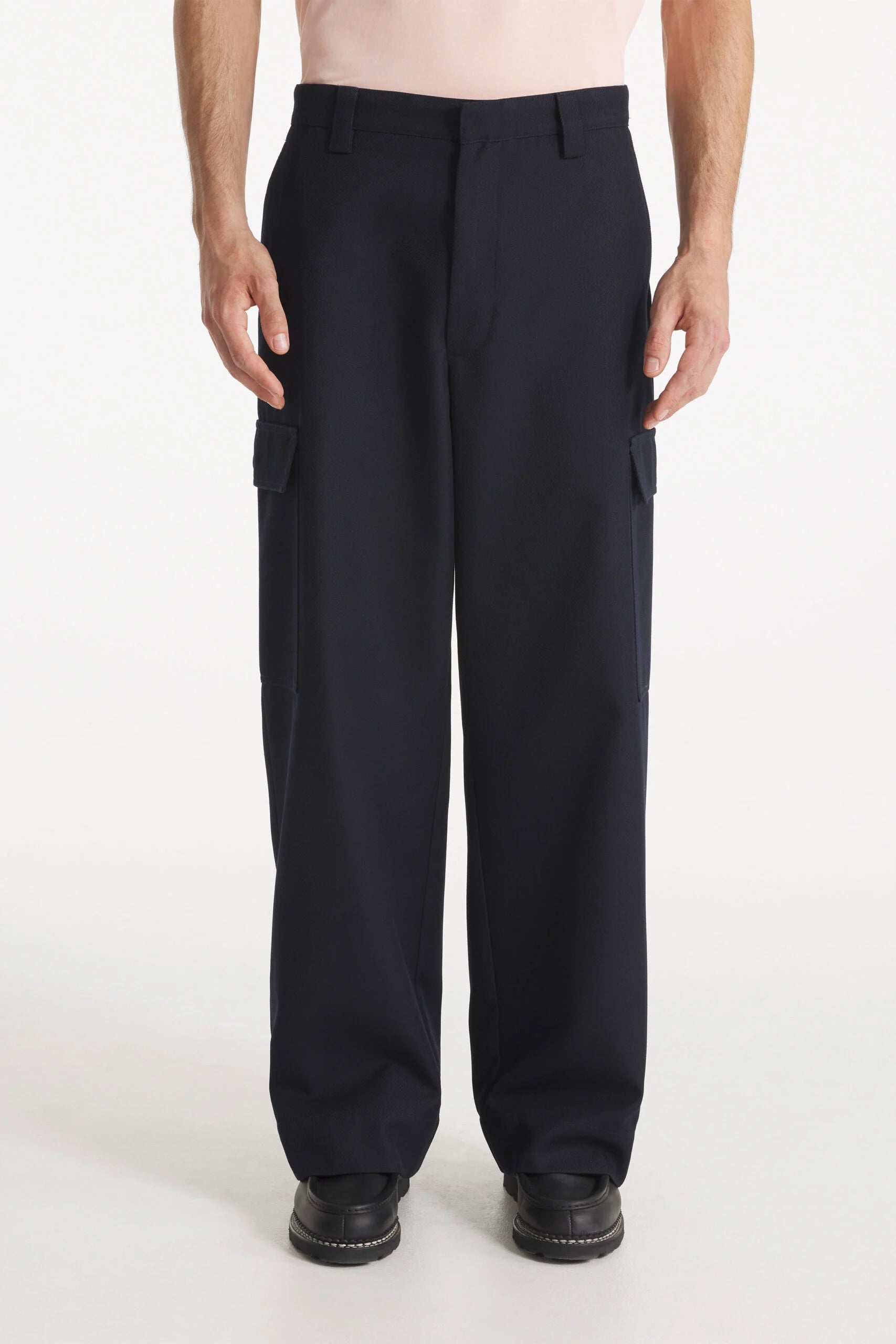 Pleslin - Pantalon cargo en laine