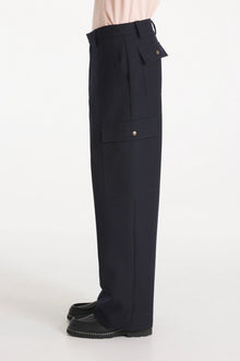 PLESLIN - Pantalon cargo en laine