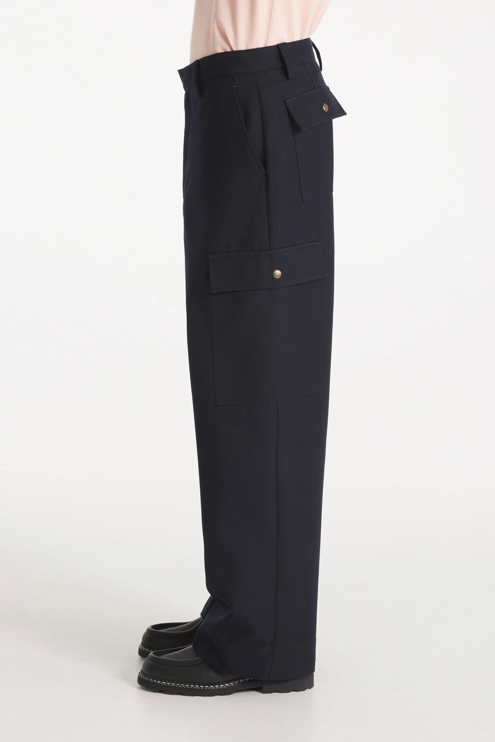 Pleslin - Pantalon cargo en laine