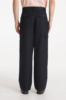 PLESLIN - Pantalon cargo en laine