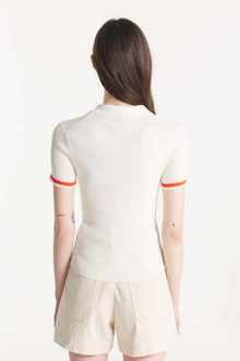 SELASTE - Polo tricoté manches courtes