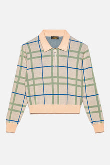 TARDI - Polo en jacquard avec fermeture éclair