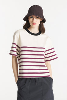 TORA - T-shirt en coton à rayures