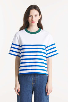 TORA - T-shirt en coton à rayures