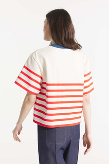 TORA - T-shirt en coton à rayures