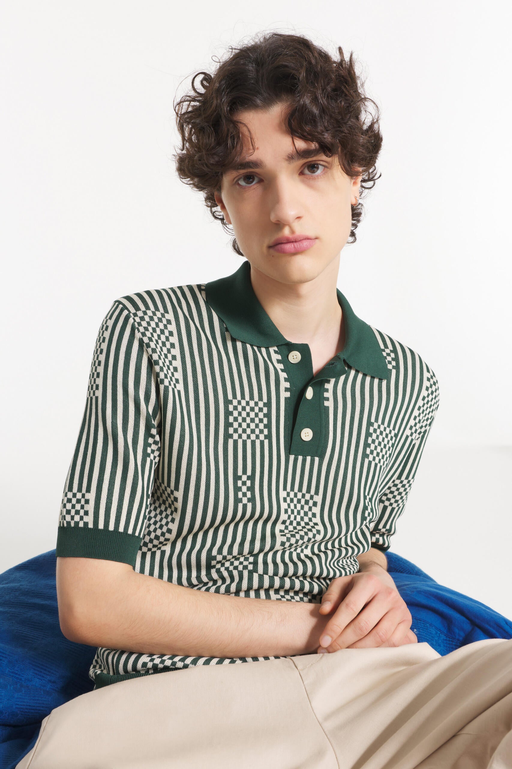 SALVY - Polo en jacquard