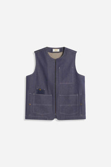 VISALINO - Veste de travail en denim sans manches