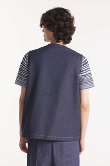 VISALINO - Veste de travail en denim sans manches