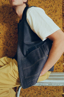 VISALINO - Veste de travail en denim sans manches