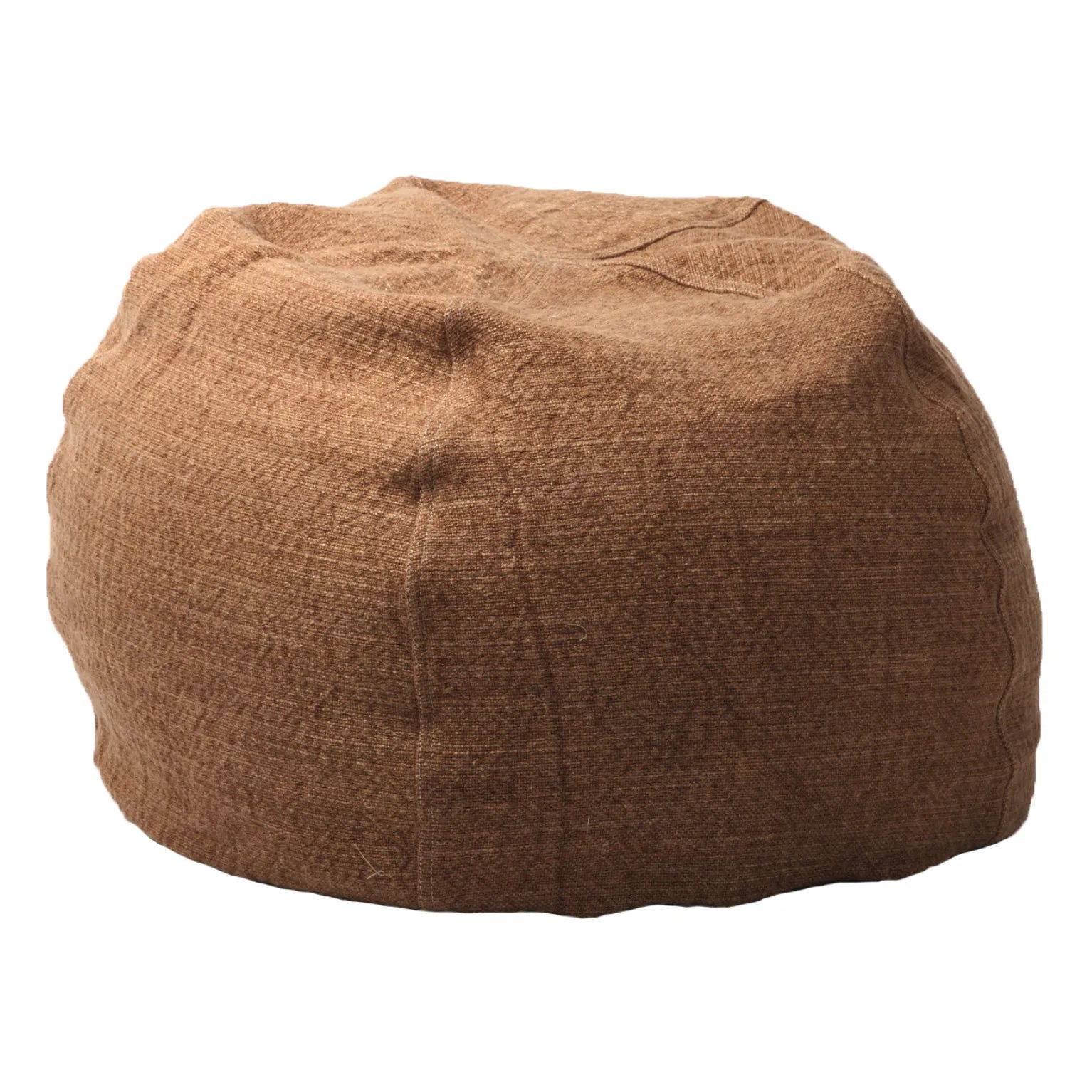 Pouf Bulle Toile de Naples Upcyclée / Lin