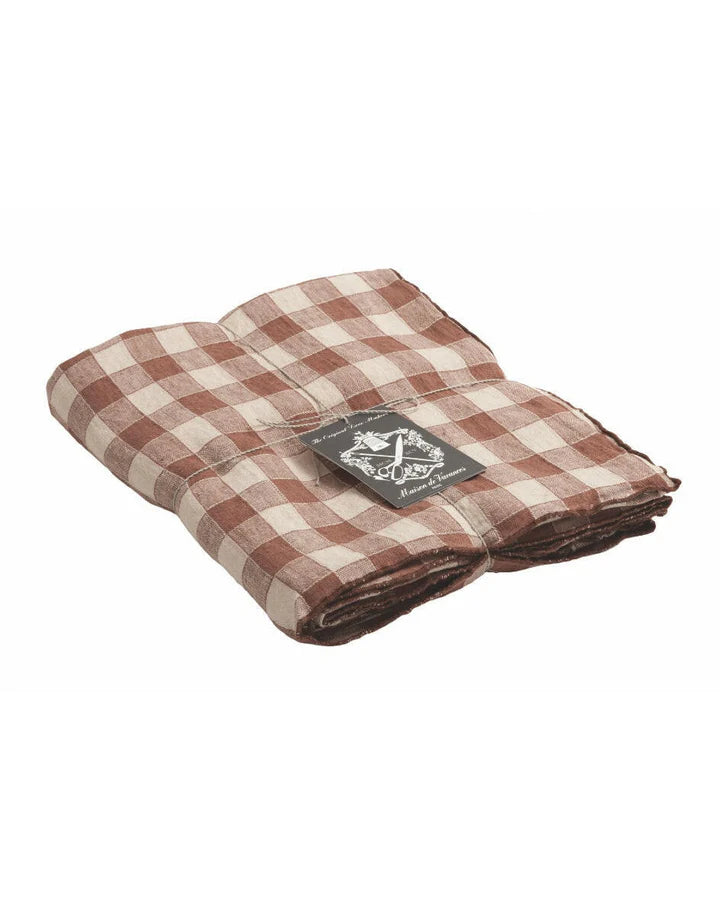 Nappe Bourdon Toile Vintage Vichy