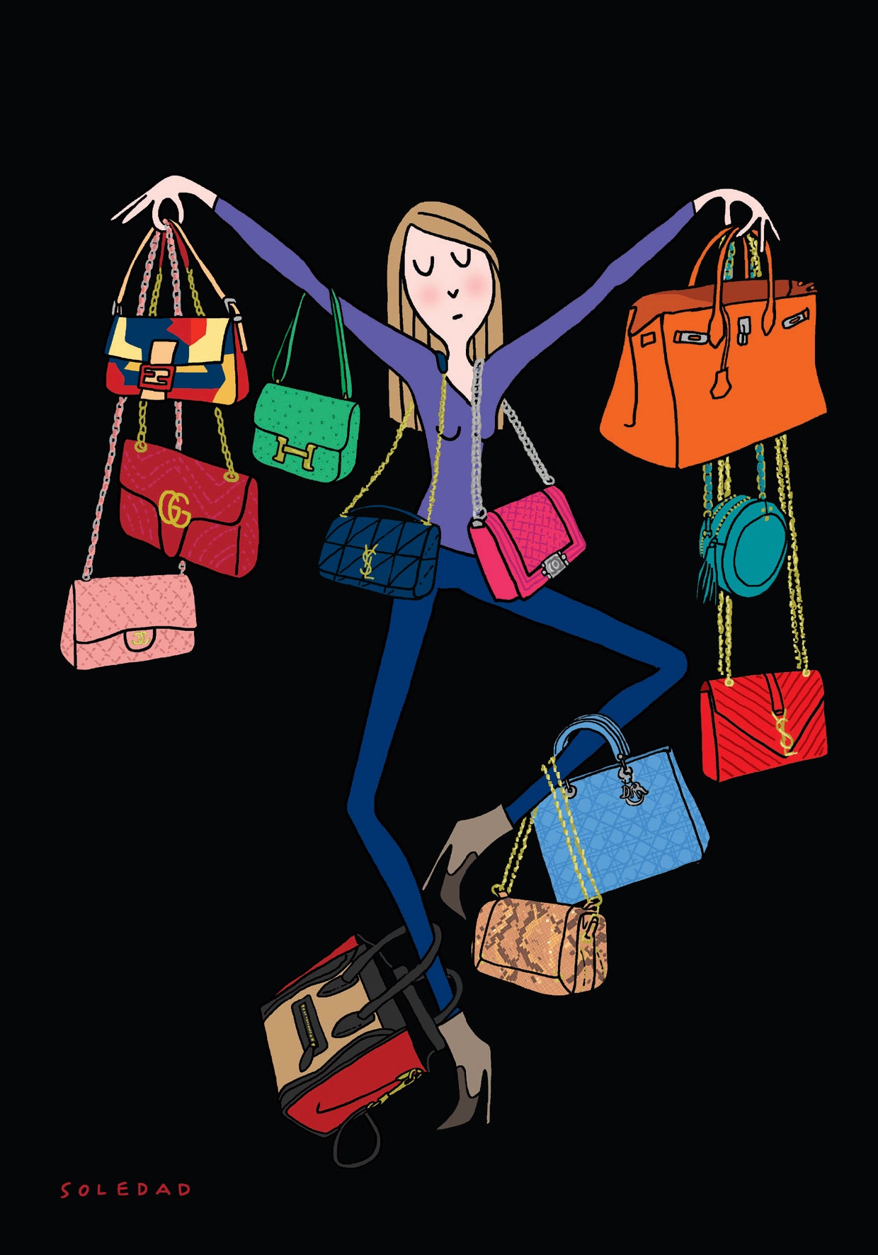 Carte et Enveloppe Bags - Soledad