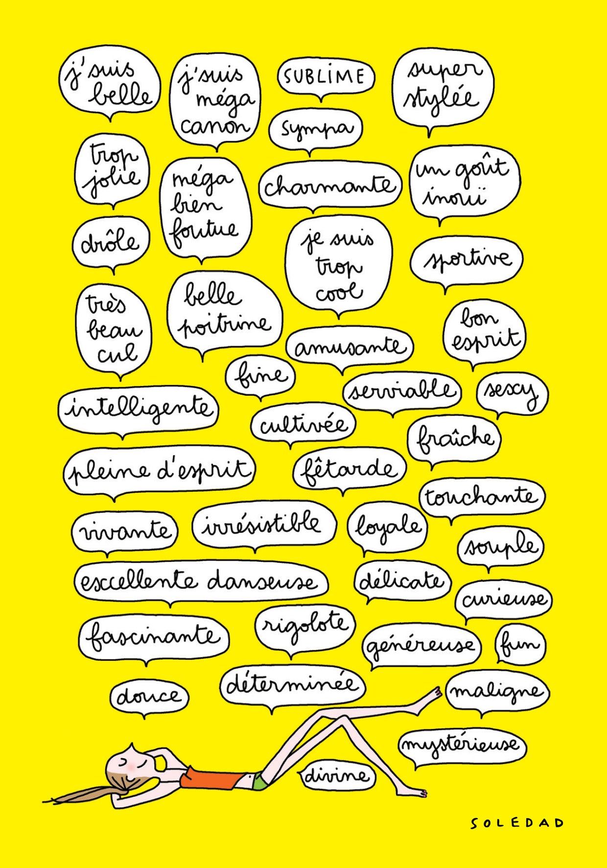 Carte et Enveloppe Bulles - Soledad
