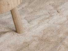 MRIRT Berber rug light brown 100% wool hand-knotted