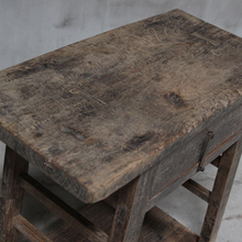 Console en orme ancien avec tiroir