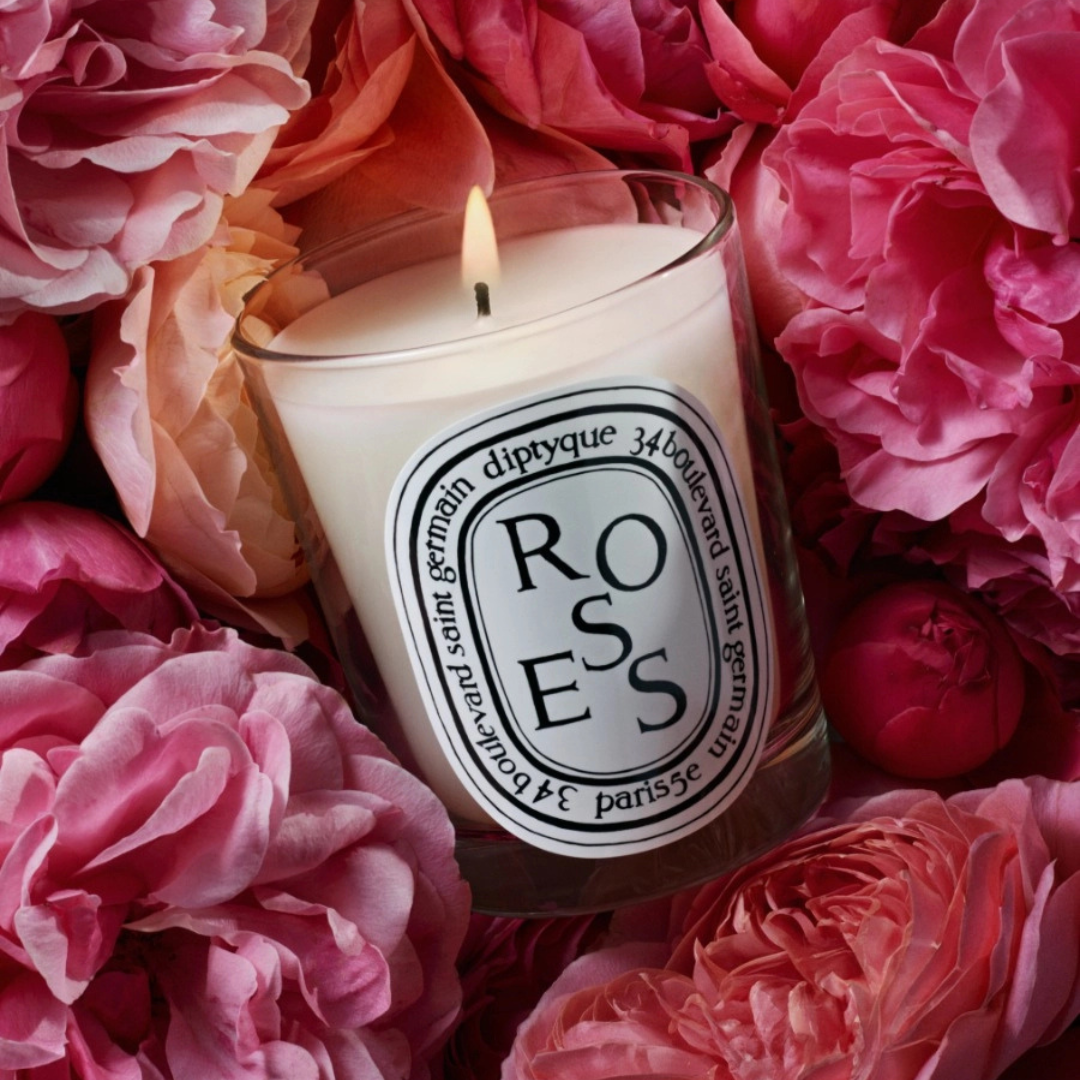Bougie d'ambiance - Roses