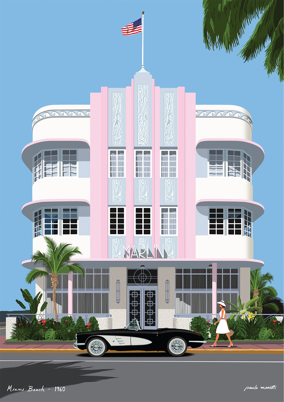 Affiche Miami - Paulo Mariotti