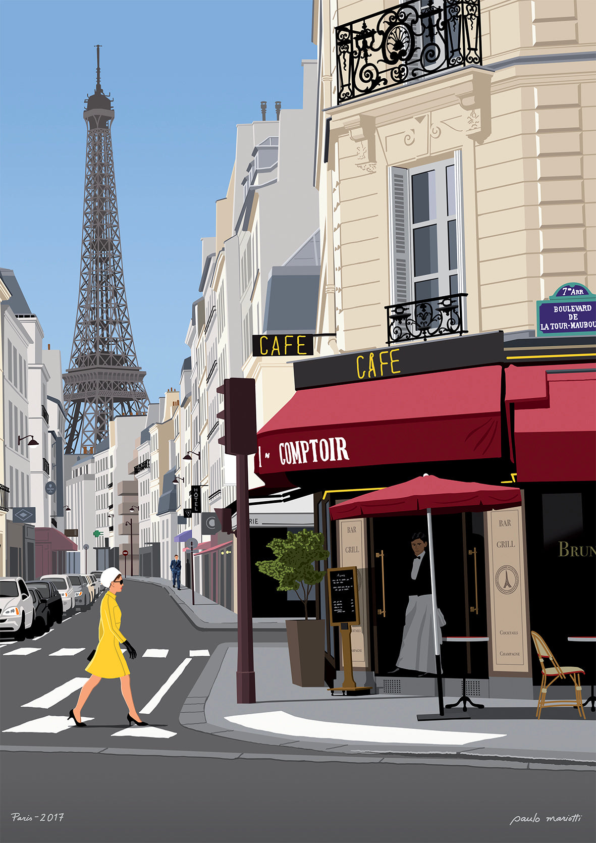 Affiche Paris - Paulo Mariotti