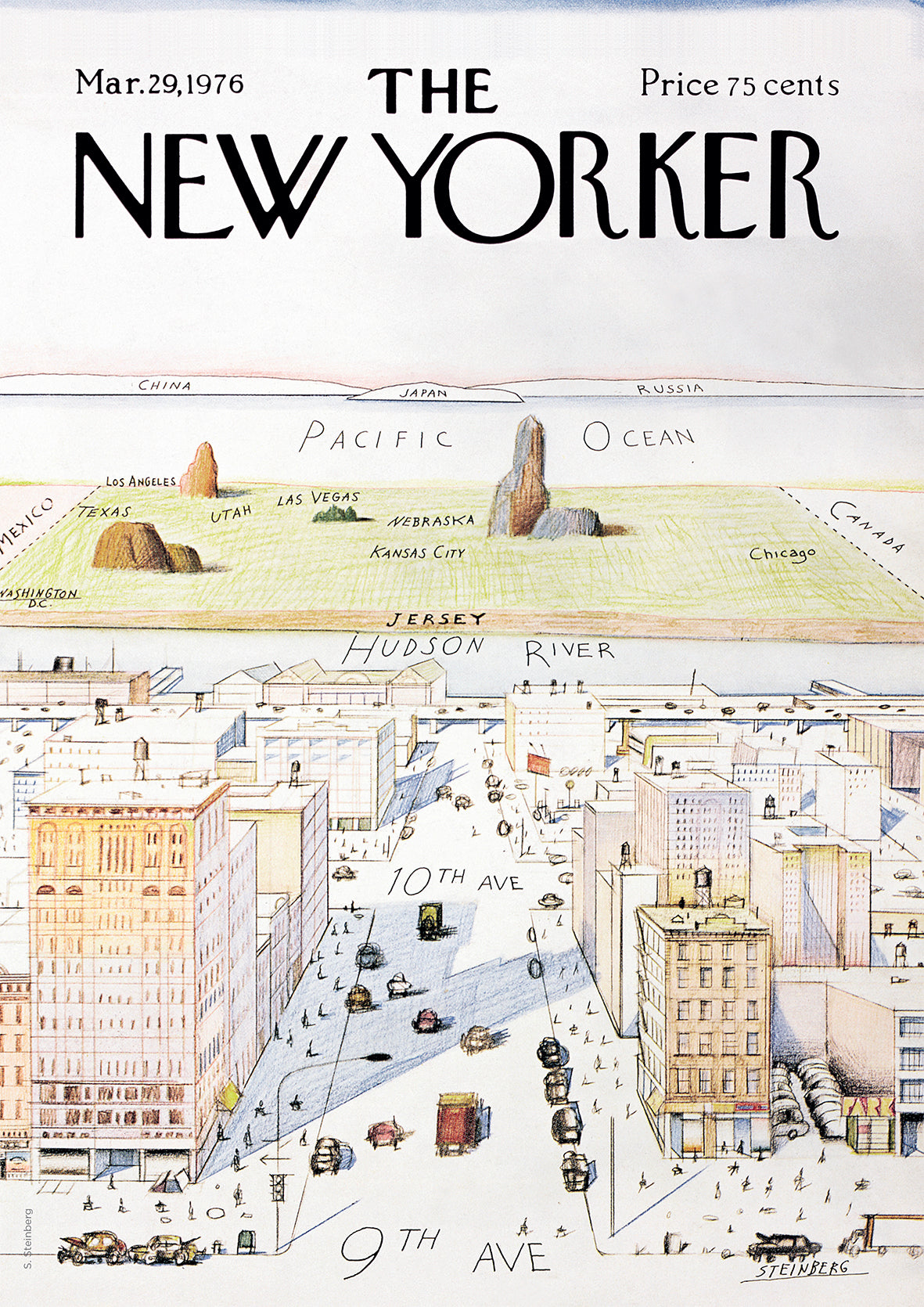 Affiche Steinberg - The New Yorker