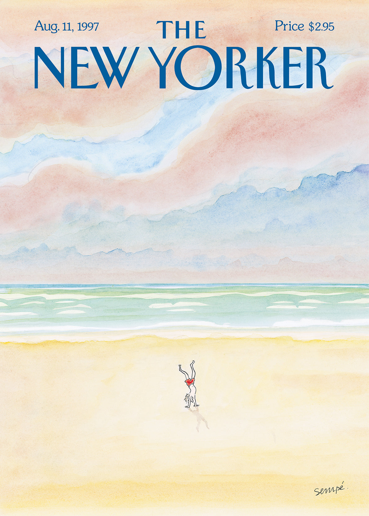 Affiche Man Doing A Handstand - The New Yorker