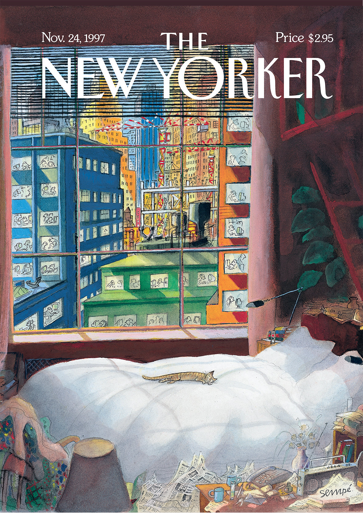 Affiche Cat Sleeping By The Window - The New Yorker