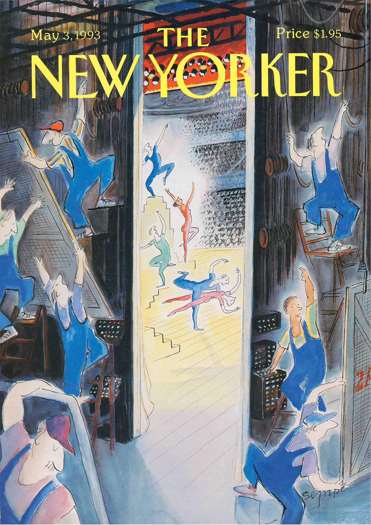 Affiche Stage Hands Working - The New Yorker