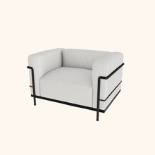 Grand Confort 3 Armchair - Large Model - black varnished frame - feather padding