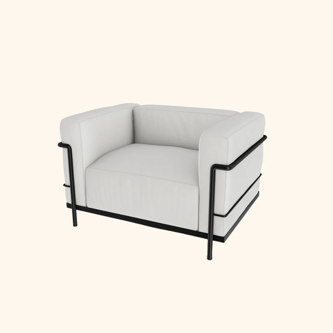 Fauteuil grand confort 3 - Grand modèle - Tissu look colori corda
