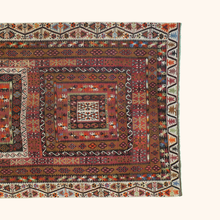 Antique kilim rug SARIZ, hand-knotted wool, 178cm x 398cm