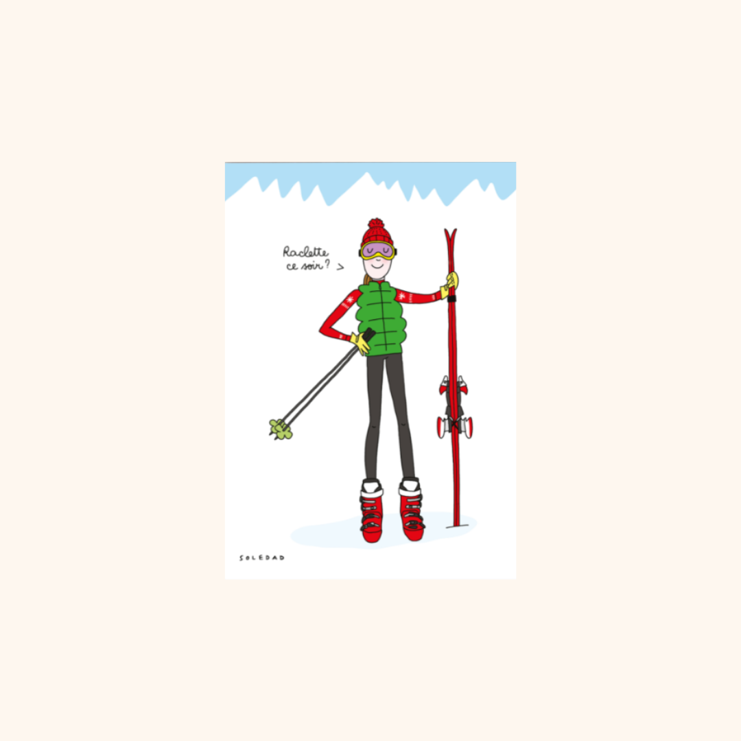 SKI par Soledad - Carte de Enveloppe