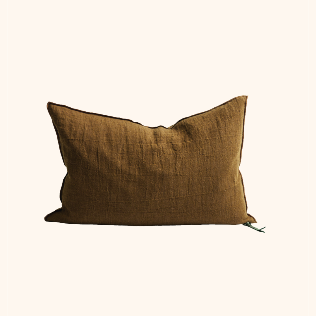 Vice Versa Washed Linen Crepe Cushion