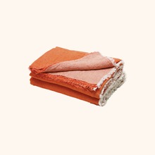 Vice Versa Fringed Washed Linen Crinkled Throw