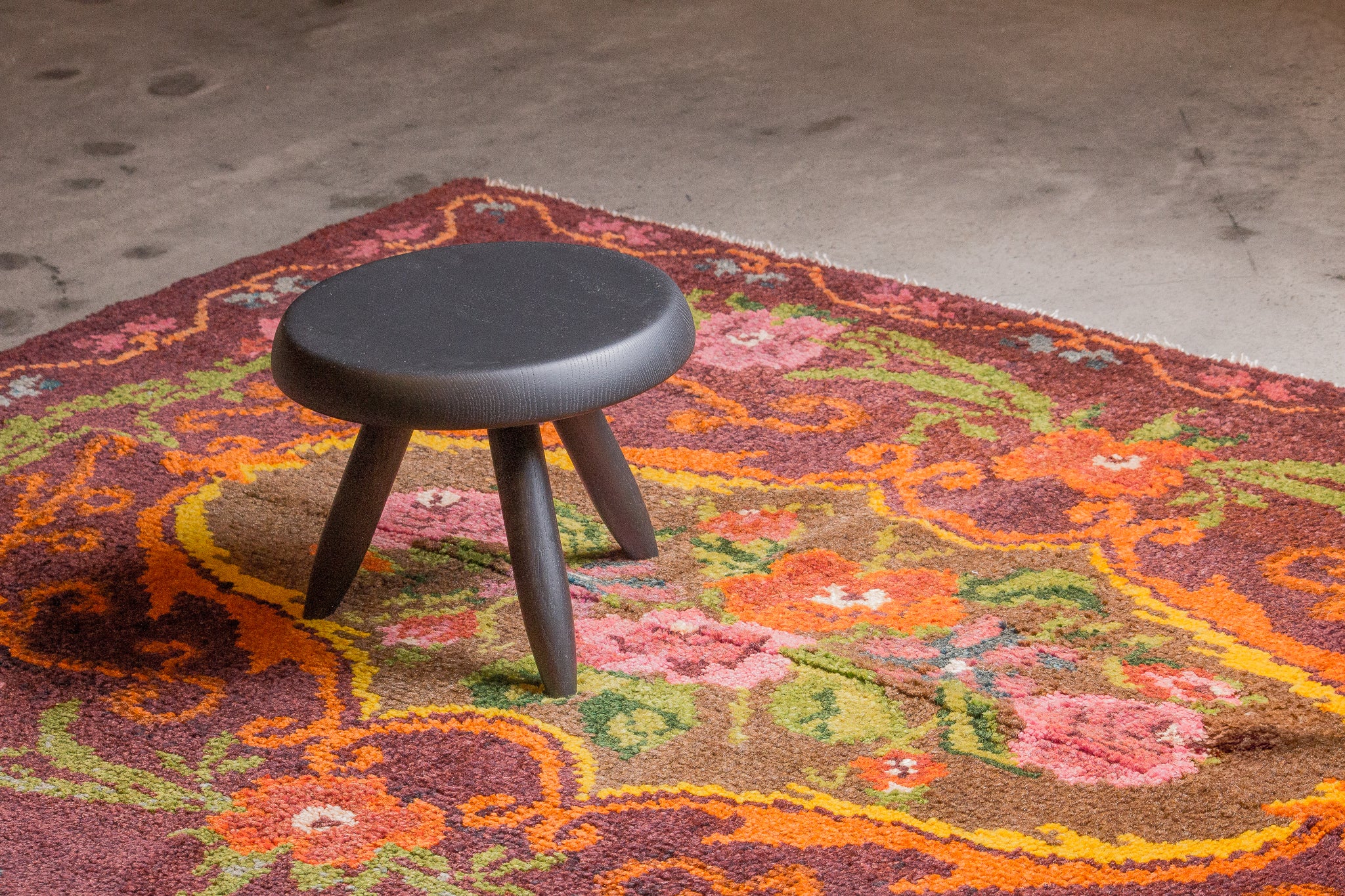Tapis moldave coloré ancien point noué à la main 100% laine - 140cm x 207cm