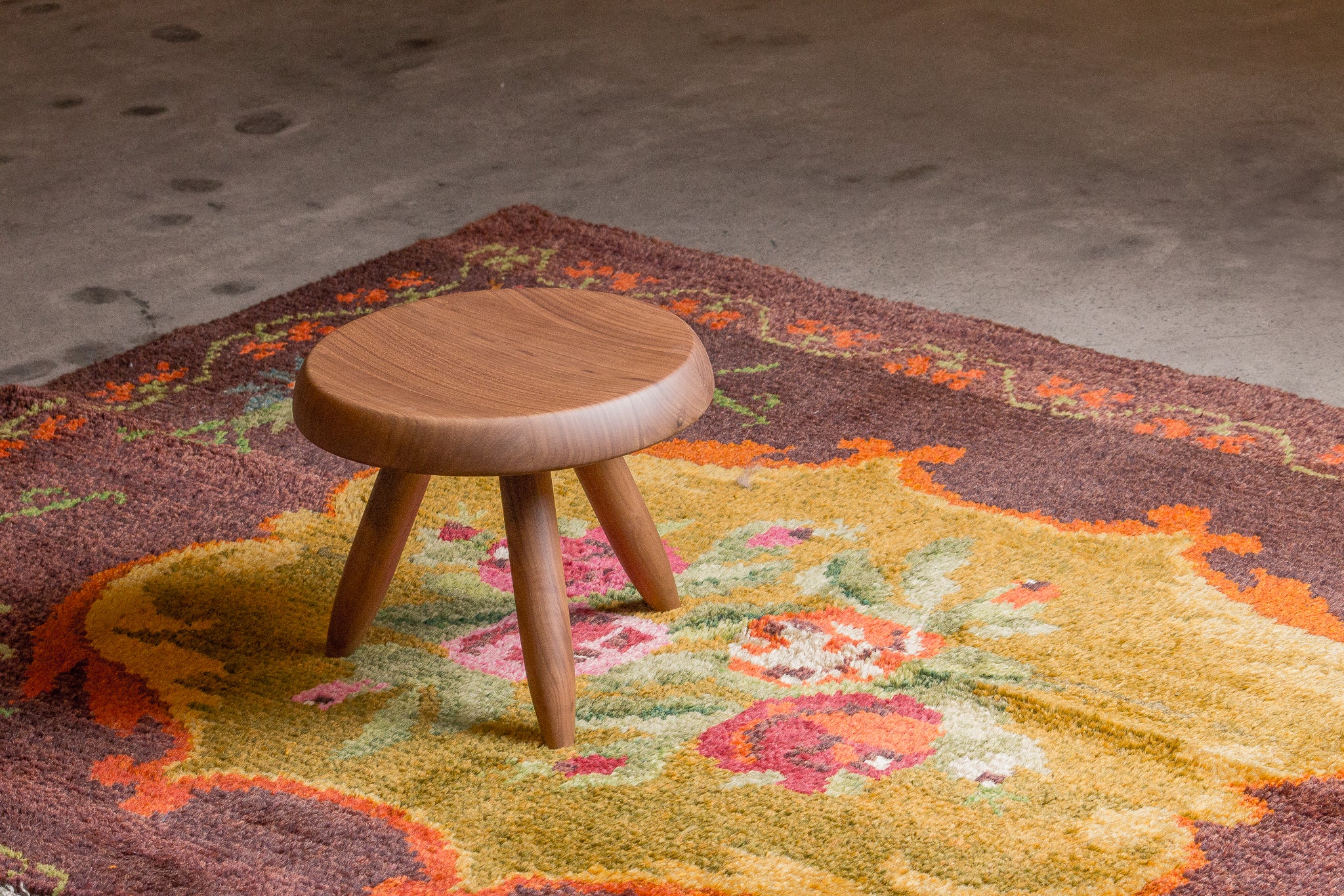 Tapis moldave coloré ancien point noué à la main 100% laine - 136cm x 198cm