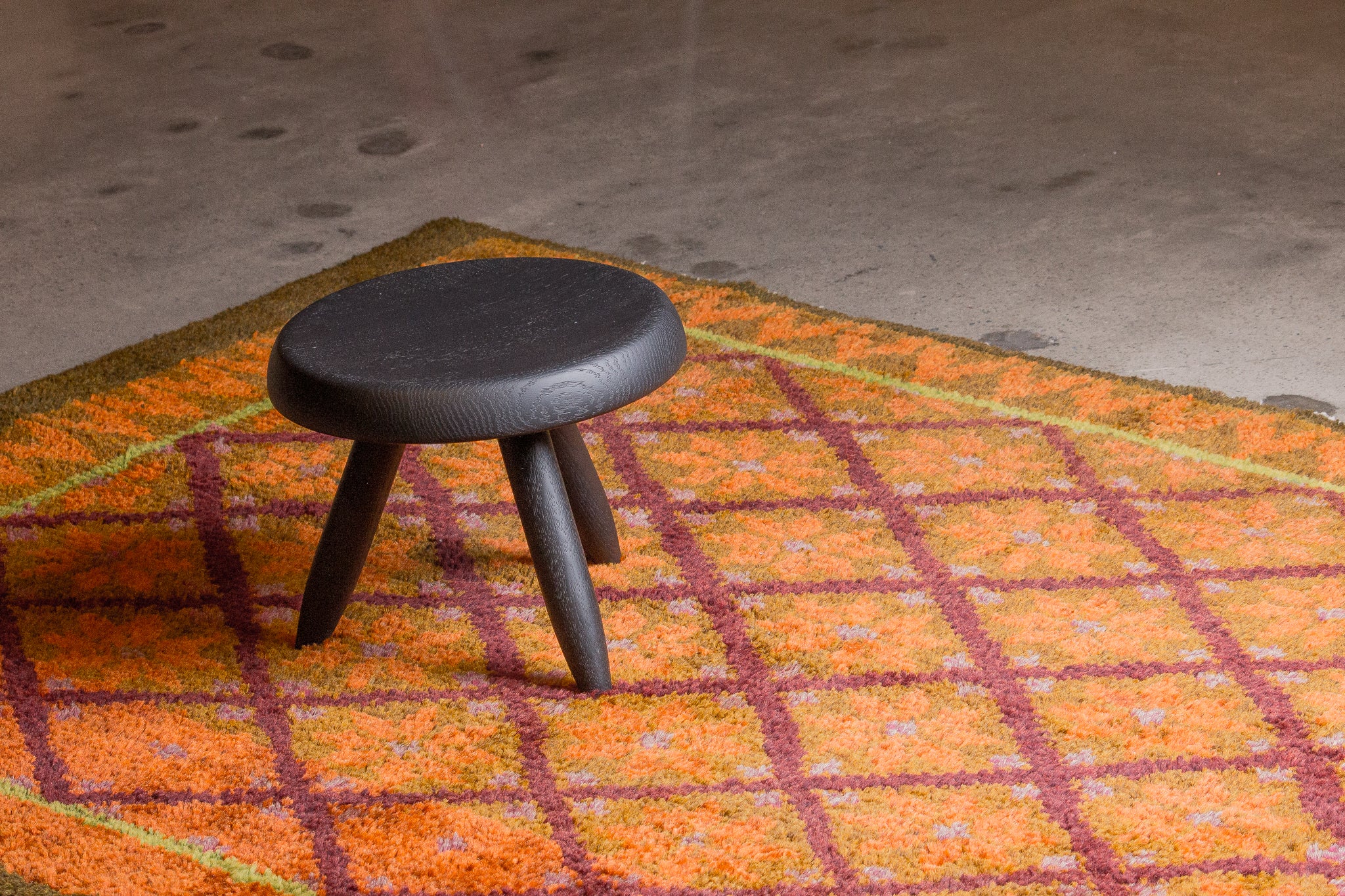 Tapis moldave coloré ancien point noué à la main 100% laine - 128cm x 205cm