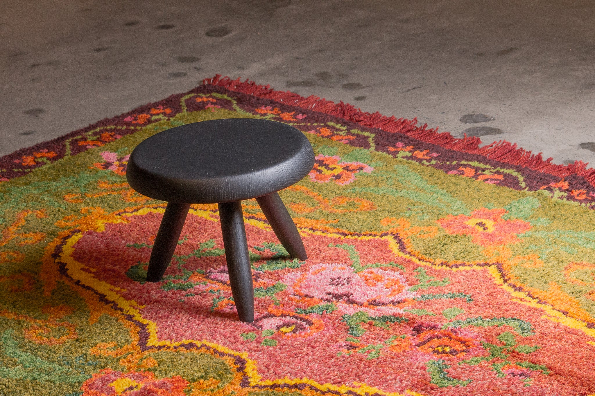 Tapis moldave coloré ancien point noué à la main 100% laine - 142cm x 220cm