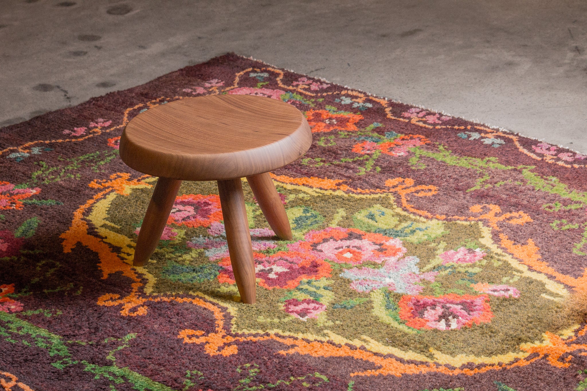 Tapis moldave coloré ancien point noué à la main 100% laine - 143cm x 205cm