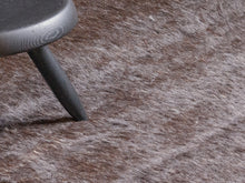 Black long pile Afghan rug made from 100% yak wool