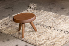 Afghan long-pile rug, beige and white - 105cm x 160cm